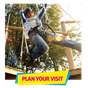 Tree Tops Trail - high ropes adventure at Heatherton World of Activities, Pembrokeshire