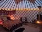 Florence Springs Glamping - Inside our dog friendly yurts - Tenby, Pembrokeshire